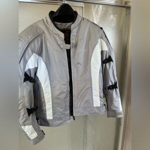 Women's Cortech Grey & White motorcycle jacket